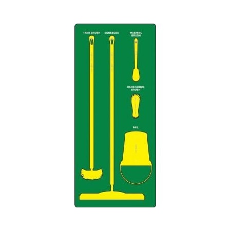 Accuform WET ZONE STOREBOARDS ULTRA PSB711GNYL PSB711GNYL